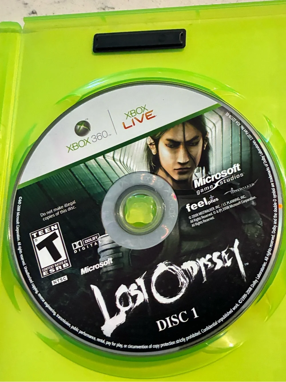Lost Odyssey (Microsoft Xbox 360, 2008) CIB - Complete - Tested -